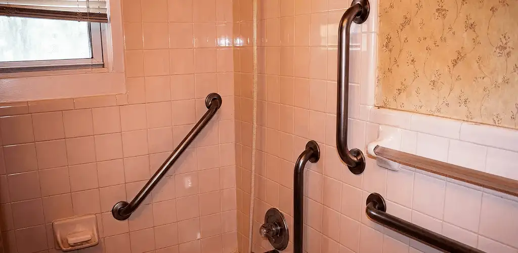Shower grab bar installation for bathroom safety and accessibility in Sterling Heights, MI