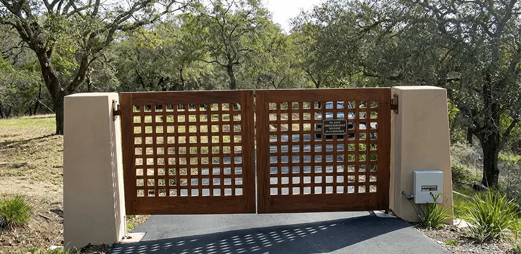 Driveway gate installation for a residential property in Sterling Heights, MI